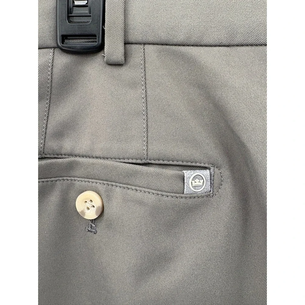 Peter Millar Crown Sport Mens Gray Performance Golf Shorts Size 40 ME0EB82